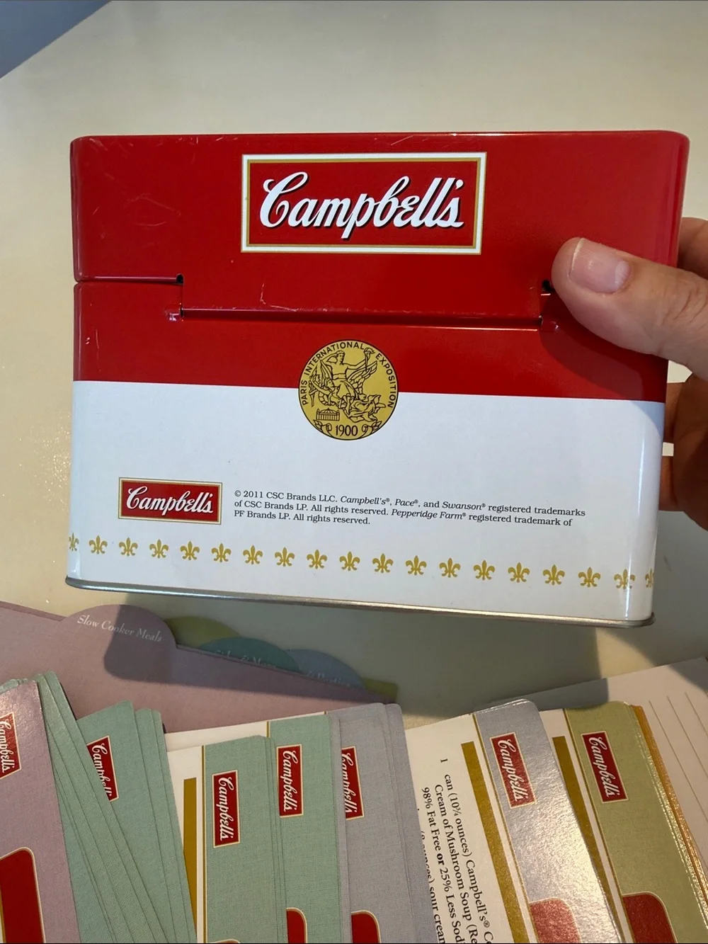Campbell's Red & White Recipe Card Collection Tin